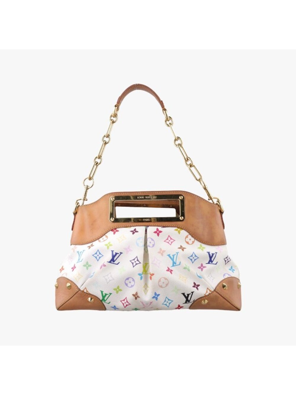 Louis Vuitton Judy MM Blanc Monogram Multicolor Shoulder Bag